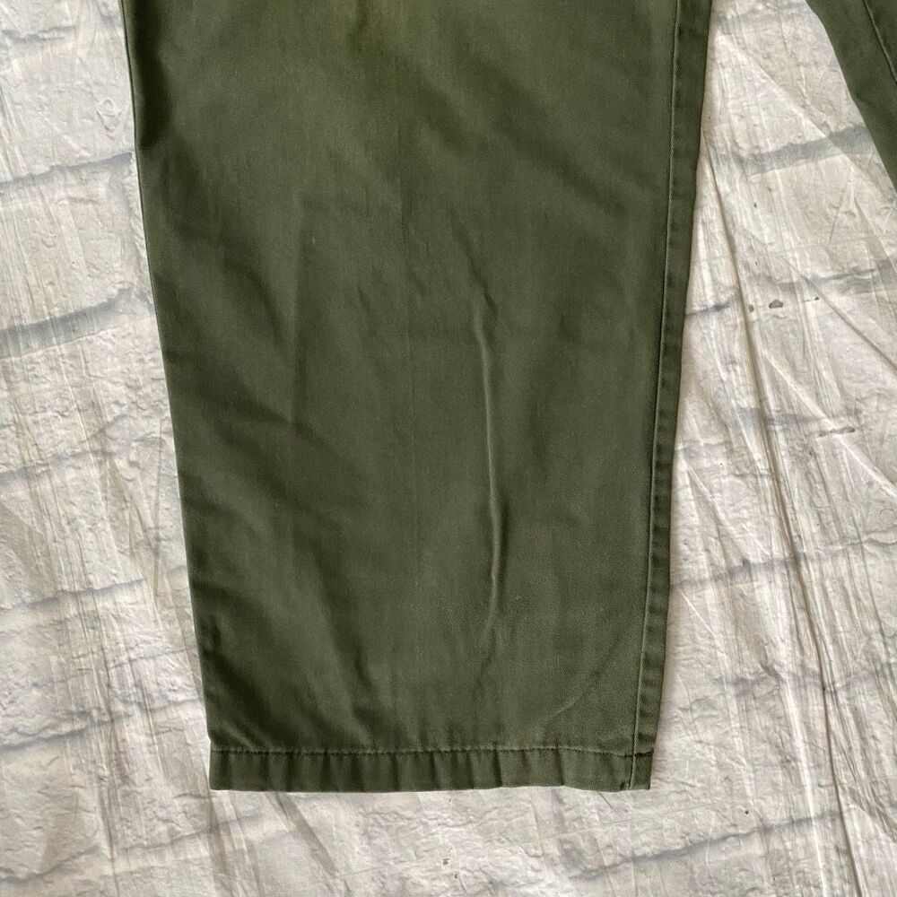 Puritan men XL cotton blend pull on casual chino pants olive green - Picture 2 of 14